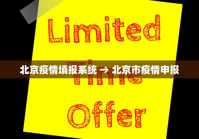 北京疫情填报系统 → 北京市疫情申报