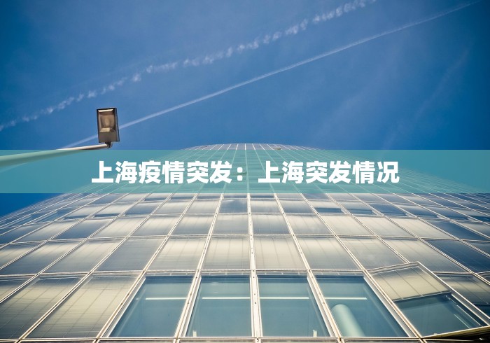上海疫情突发：上海突发情况