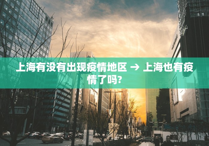 上海有没有出现疫情地区 → 上海也有疫情了吗?