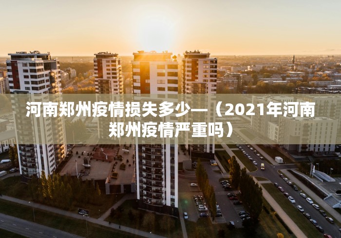 河南郑州疫情损失多少—（2021年河南郑州疫情严重吗）