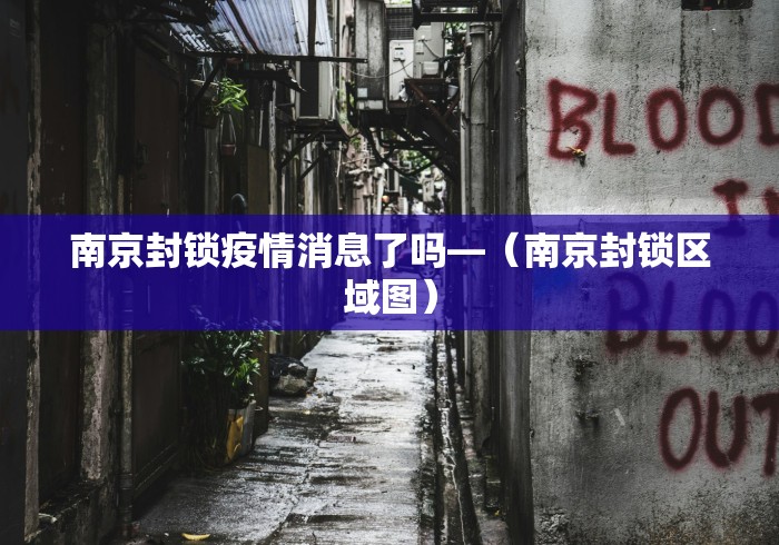 南京封锁疫情消息了吗—（南京封锁区域图）