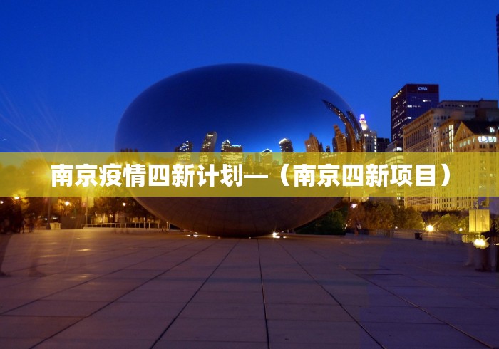 南京疫情四新计划—（南京四新项目）