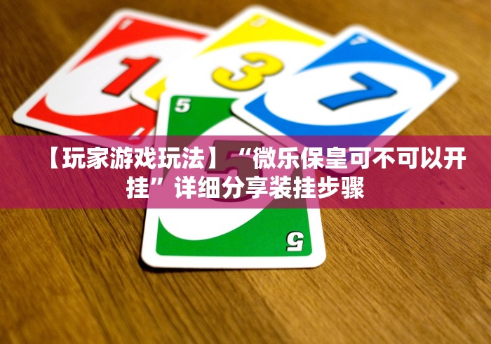【玩家游戏玩法】“微乐保皇可不可以开挂”详细分享装挂步骤