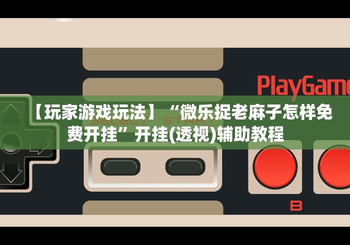 【玩家游戏玩法】“微乐捉老麻子怎样免费开挂”开挂(透视)辅助教程