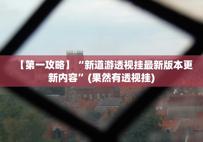 【第一攻略】“新道游透视挂最新版本更新内容	”(果然有透视挂)