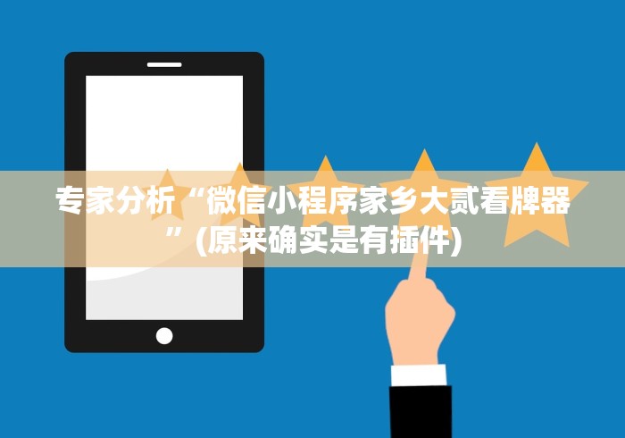 专家分析“微信小程序家乡大贰看牌器”(原来确实是有插件)