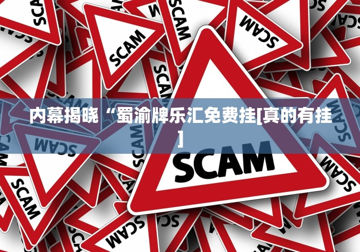 内幕揭晓“蜀渝牌乐汇免费挂[真的有挂]