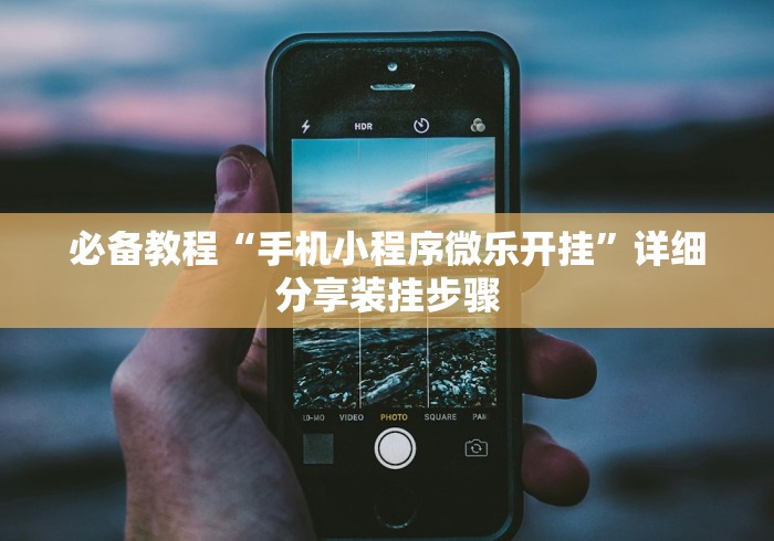 必备教程“手机小程序微乐开挂	”详细分享装挂步骤