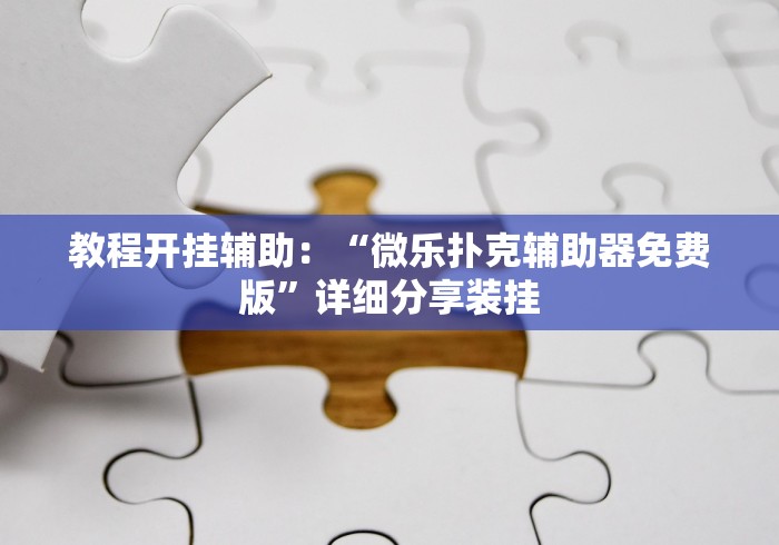 教程开挂辅助：“微乐扑克辅助器免费版”详细分享装挂