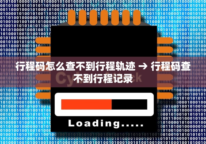 行程码怎么查不到行程轨迹 → 行程码查不到行程记录
