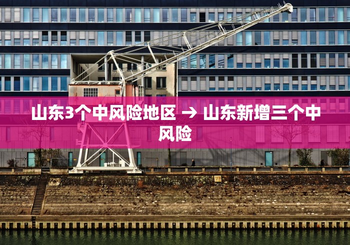 山东3个中风险地区 → 山东新增三个中风险