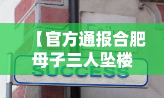 【官方通报合肥母子三人坠楼身亡,合肥母子三人坠亡事件后续】 【官方通报合肥母子三人坠楼身亡,合肥母子三人坠亡事件后续】