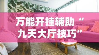 万能开挂辅助“九天大厅技巧”开挂安装教程