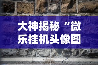 大神揭秘“微乐挂机头像图片高清”通用版下载教程