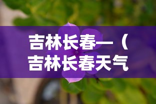 吉林长春—(吉林长春天气) 吉林长春—(吉林长春天气)
